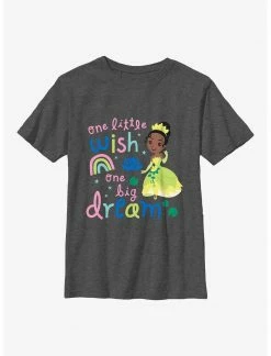 HER Disney Princess & The Frog Tiana One Little Wish One Big Dream Cartoon Youth T-Shirt