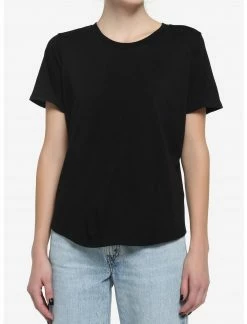 HUNIVERS Her Universe Black Crewneck Favorite T-Shirt