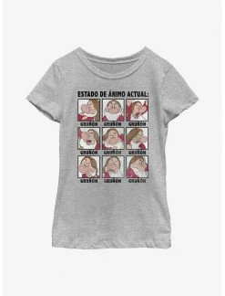 HER Disney Snow White And The Seven Dwarfs Spanish Grumpy Youth Girls T-Shirt