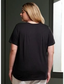 HUNIVERS Her Universe Black Crewneck Favorite T-Shirt Plus Size -HER SHOP unnamed file 113