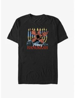 HER Stranger Things Demogorgon Happy Hanukkah T-Shirt