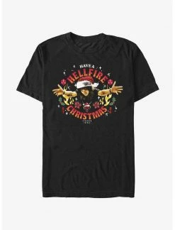 HER Stranger Things Hellfire Christmas Santa Eddie T-Shirt