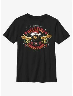 HER Stranger Things Hellfire Christmas Santa Eddie Youth T-Shirt