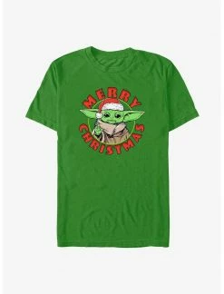 HER Star Wars The Mandalorian Grogu Merry Christmas T-Shirt