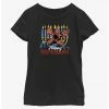 HER Stranger Things Demogorgon Happy Hanukkah Youth Girls T-Shirt