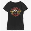 HER Stranger Things Hellfire Christmas Santa Eddie Youth Girls T-Shirt