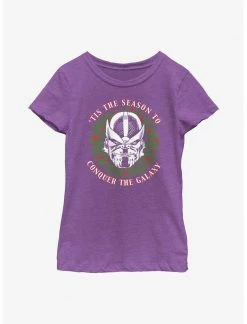 HER Marvel Thanos Tis The Season Girls Youth Girls T-Shirt