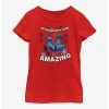 HER Marvel Holiday Spider-Man Youth Girls T-Shirt