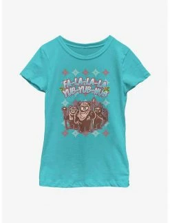 HER Star Wars Ewok Holiday Festivities Youth Girls T-Shirt
