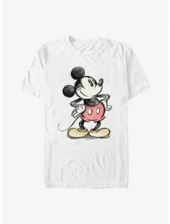 HER Disney Mickey Mouse Charcoal Sketch Mickey T-Shirt