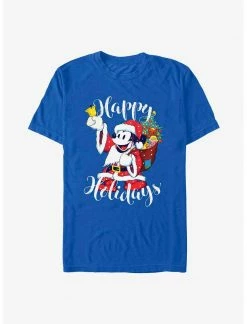 HER Disney Mickey Mouse Happy Holidays Santa Mickey T-Shirt