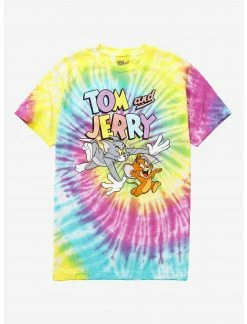 BIOWORLD Tom And Jerry Tie-Dye T-Shirt