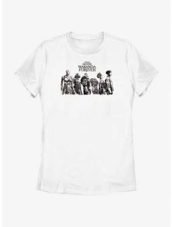 Marvel Black Panther: Wakanda Forever Character Lineup Womens T-Shirt