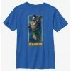 Marvel Black Panther: Wakanda Forever Namor Submariner Badge Youth T-Shirt