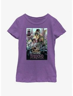 Marvel Black Panther: Wakanda Forever Comic Cover Youth Girls T-Shirt