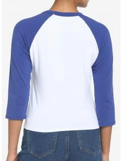 HUNIVERS Harry Potter Ravenclaw Varsity Crop Raglan T-Shirt -HER SHOP unnamed file 141