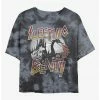 HER Disney Sleeping Beauty Grunge Womens Tie-Dye Crop T-Shirt