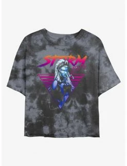 HER Marvel X-Men Retro Storm Womens Tie-Dye Crop T-Shirt