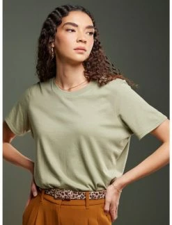 HUNIVERS Her Universe Olive Crewneck Favorite T-Shirt