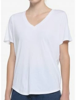 HUNIVERS Her Universe White V-Neck Favorite T-Shirt