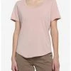 HUNIVERS Her Universe Dusty Pink Scoop Neck Favorite T-Shirt