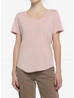 HUNIVERS Her Universe Dusty Pink Scoop Neck Favorite T-Shirt