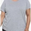 HUNIVERS Her Universe Heather Grey Crewneck Favorite T-Shirt Plus Size