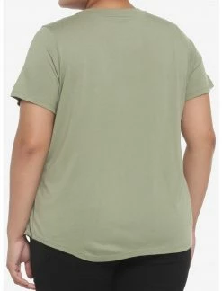 HUNIVERS Her Universe Olive Crewneck Favorite T-Shirt Plus Size -HER SHOP unnamed file 198