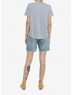 HUNIVERS Her Universe Heather Grey Crewneck Favorite T-Shirt -HER SHOP unnamed file 209