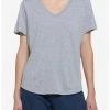HUNIVERS Her Universe Heather Grey V-Neck Favorite T-Shirt