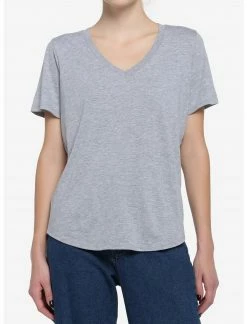 HUNIVERS Her Universe Heather Grey V-Neck Favorite T-Shirt