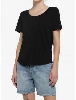 HUNIVERS Her Universe Black Scoop Neck Favorite T-Shirt