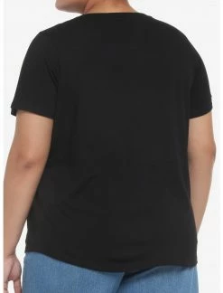 HUNIVERS Her Universe Black V-Neck Favorite T-Shirt Plus Size -HER SHOP unnamed file 218
