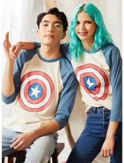 OURUNVRS Our Universe The Falcon And The Winter Soldier Captain America Raglan T-Shirt