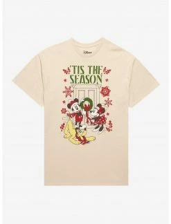 HUNIVERS Disney Mickey Mouse And Friends 'Tis The Season Boyfriend Fit T-Shirt