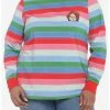 HUNIVERS Chucky Stripe Cosplay Long-Sleeve T-Shirt Plus Size