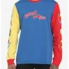 OURUNVRS Chucky Good Guys Color-Block Long-Sleeve T-Shirt