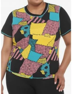 HUNIVERS The Nightmare Before Christmas Sally Patchwork Skimmer Top Plus Size