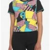 HUNIVERS The Nightmare Before Christmas Sally Patchwork Skimmer Top