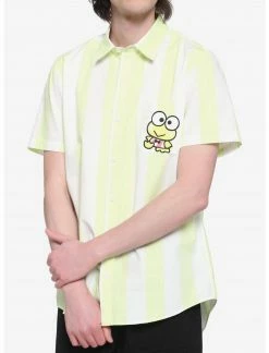 HUNIVERS Keroppi Stripe Woven Button-Up