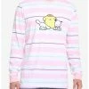 HUNIVERS Cinnamoroll Pompompurin Pochacco Stripe Long-Sleeve T-Shirt