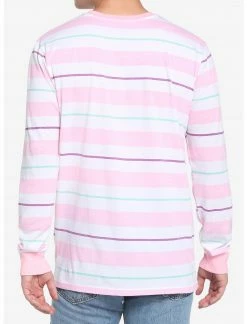 HUNIVERS Cinnamoroll Pompompurin Pochacco Stripe Long-Sleeve T-Shirt -HER SHOP unnamed file 328
