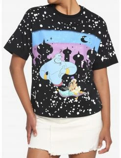 HUNIVERS Her Universe Disney Aladdin Carpet Night Sky Boyfriend Fit T-Shirt