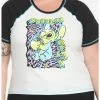 HUNIVERS Her Universe Disney Lilo & Stitch Warped Raglan Baby T-Shirt Plus Size