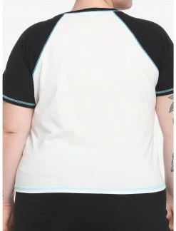 HUNIVERS Her Universe Disney Lilo & Stitch Warped Raglan Baby T-Shirt Plus Size -HER SHOP unnamed file 360