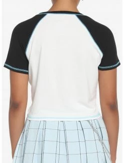 HUNIVERS Her Universe Disney Lilo & Stitch Warped Raglan Baby T-Shirt -HER SHOP unnamed file 363