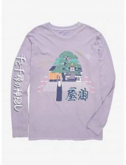 OURUNVRS Our Universe Studio Ghibli Spirited Away No-Face Kanji Long Sleeve T-Shirt