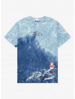 HER SHOP 18 OURUNVRS Our Universe Studio Ghibli Ponyo Waves Dip-Dye T-Shirt