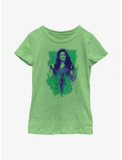 HER Marvel She-Hulk Transformation Youth Girls T-Shirt