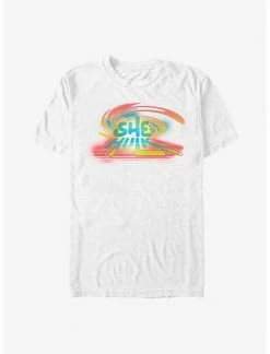 HER Marvel She-Hulk Spray Paint Logo T-Shirt